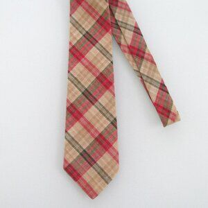Rooster Vintage Men's Cotton Plaid Tie